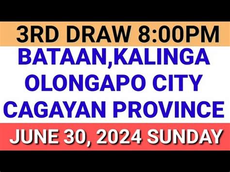 STL Olongapo Results June 1 to 30, 2024.